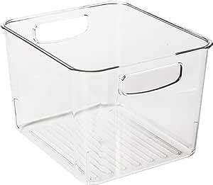 K.B. SALES Clear Acrylic Pantry Organizer Bins With Handle Kitchen ...
