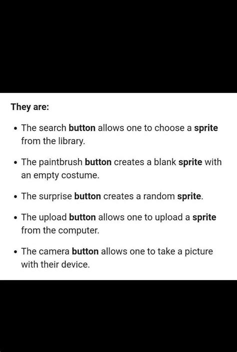 Buttons which are used to add a new sprite in a scratch project explain ...