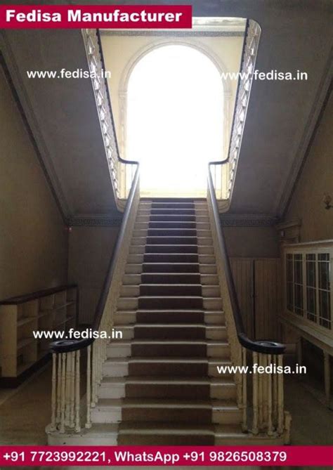 Metal Floor Plate Stairs Glass Railing For Stairs Price Curved Glass ...