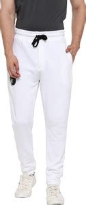 FLYNOFF Colorblock Men White Track Pants - Buy FLYNOFF Colorblock Men ...