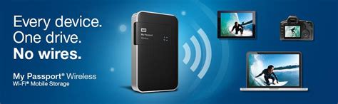 WD My Passport Wireless 2 TB Wi-Fi Mobile Storage (WDBDAF0020BBK-EESN ...