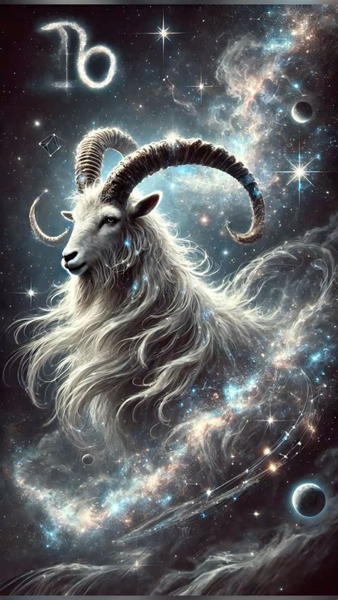 Capricorn Goat Astrological Sign in the Stars | Capricorn art, Zodiac ...