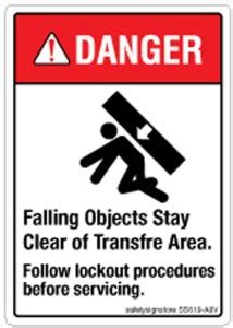 Safety Sign Store Danger: Falling Objects Emergency Sign Price in India ...