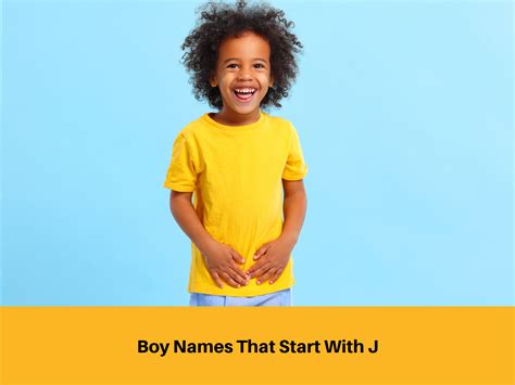 Boy Names That Start With J