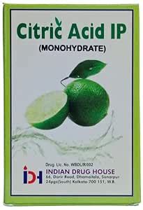 INDIAN DRUG HOUSE Citric Acid Monohydrate IP | Pickles | Lemon ...