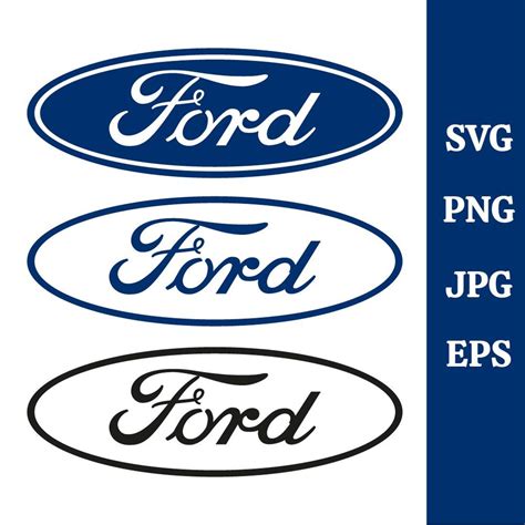 Ford Logo Svg Files for Cricut and Printing, Ford Logo Png, Cut Files, Silhouette, Ford Vector ...
