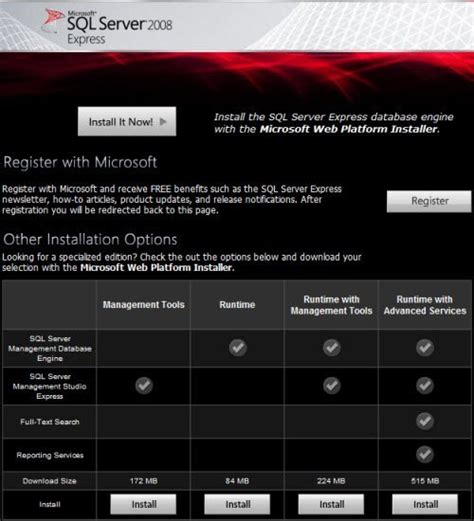 Image result for MS SQL Express Edition