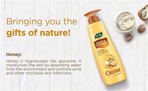 Buy Joy Honey & Almonds Body Lotion For Dry Skin | Shea Butter Body ...