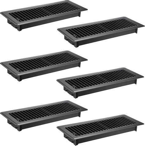 Sumnacon Pack of 6 Floor Vent Covers Metal Floor Register 4 x 12 Inch ...