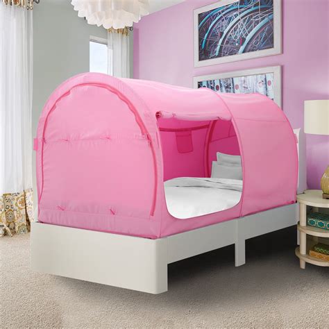 Bed Tent Twin Size for Girls boys Pink by Alvantor(Mattress Not Included) - Walmart.com