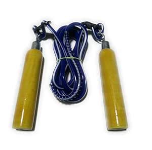 Buy Arnav Adjustable Skipping Rope with Wooden Handle and Heavy Plastic ...