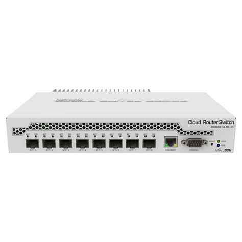 MikroTik 9-Port Desktop Switch, 1 Gigabit Ethernet Port, 8 SFP+ 10Gbps ...