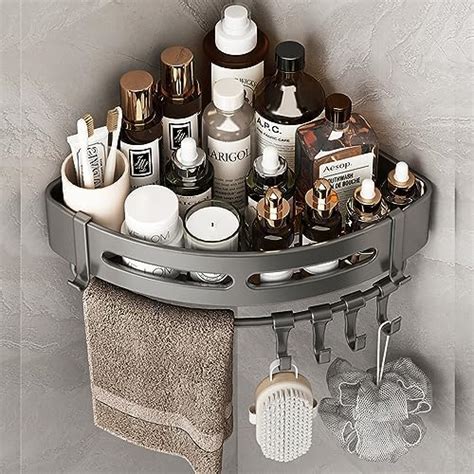 SHATROSSO® Corner Shelf for Bathroom, Aluminium Bathroom Shelf for Wall ...