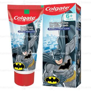 Colgate Anticavity For Kids Batman Bubble Fruit Flavour 6 Plus Years ...