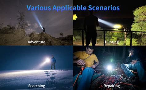 LETOUR 350000 Lumens Spotlight, Rechargeable Led Spotlight Flashlight ...