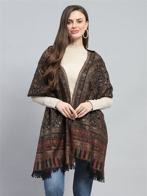 Buy Women Multicolor Self Design Stole Online in India - Monte Carlo