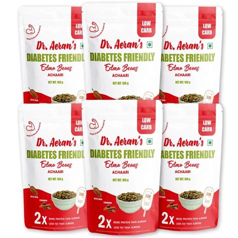 Dr. Aeran’s Edamame Beans Achaari – Diabetes Friendly Snack (Pack of 3 ...