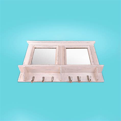 Buy Mirror Key Holder with Shelf (2 Mirrors) Online On Zwende
