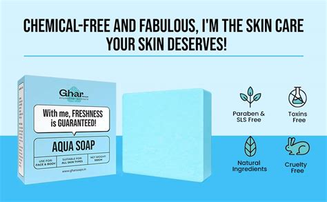 Buy Ghar Soaps Aqua Cool Soap Bar for fresh, soft, and hydrated Skin ...