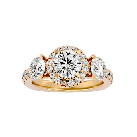 Buy Zola Three Stone Ring Online | Lab Grown Diamonds | Evolvd Diamonds