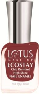 LOTUS Make up EcoStay High Shine Nail Enamel RUBY DESIRE E47 10ml Ruby ...