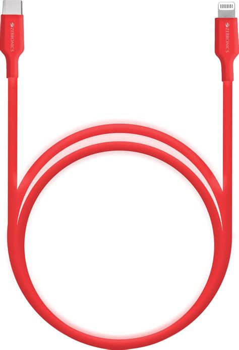 Zebronics Zeb-Cl1000M 3A Mfi Type-C To Lightning Cable, Apple Certified ...
