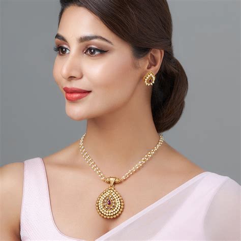 Antique Necklace 156011 – Kushal's Fashion Jewellery