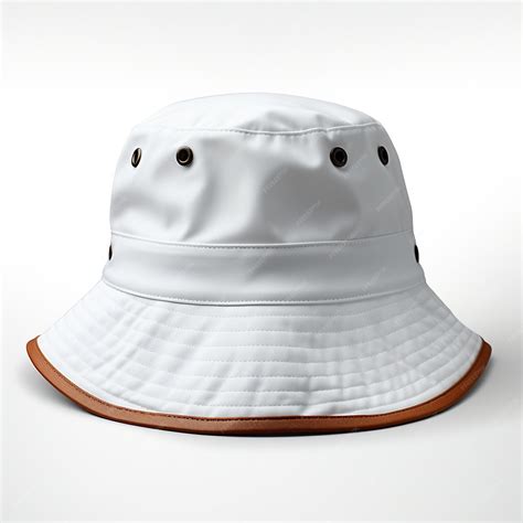 Premium Photo | Plain white bucket hat mockup