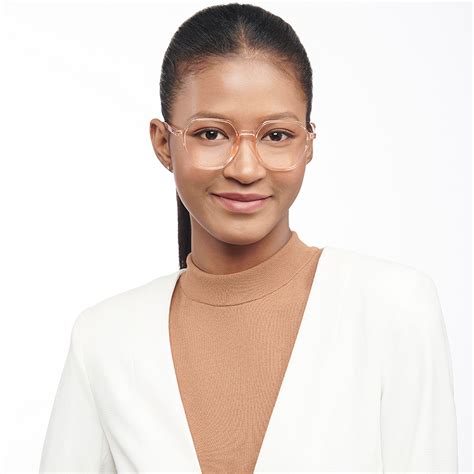 Brown Transparent Silver Full Rim Hexagonal Lenskart Air Comfort LA ...