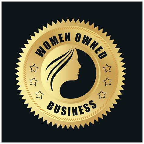 Women Owned Logo. Women Owned vector logo design. Women Owned business logo, Women owned badge ...