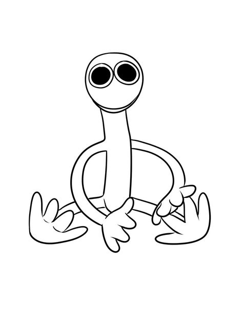 Rainbow Friends Robot Coloring Pages