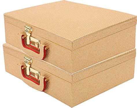 Kuber Industries Wooden Three Roll Bangle Box with Lock (Red),Standard ...