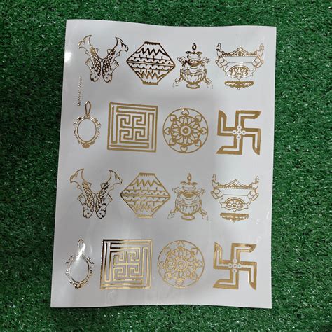 ASTMANGAL SYMBOL A4 EMBOSS STICKER SHEET – JorShor