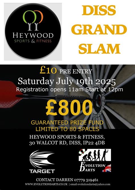 Diss Grand Slam Darts, Heywood Sports & Fitness, Banham, 19 July 2025 ...