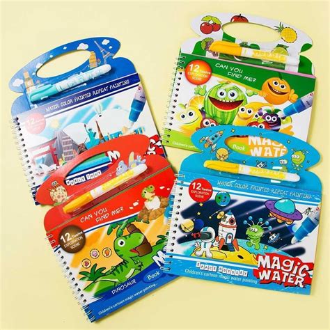 Reusable Magic Water Coloring Book | Demoda