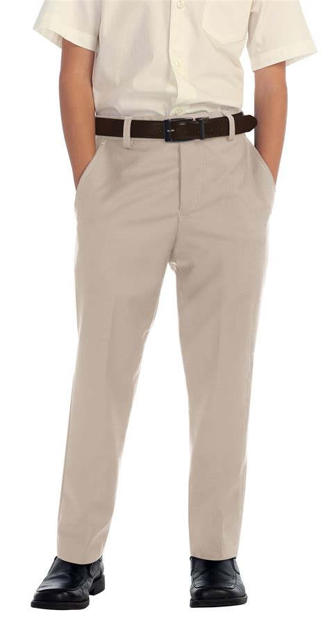 Gioberti Boys Flat Front Dress Pants - Walmart.com
