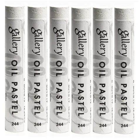 Mungyo Gallery Soft Oil Pastels Set of 6 Single Color-White - Canvazo