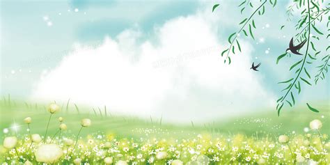 小清新春天鲜花盛开背景背景图片素材免费下载_熊猫办公