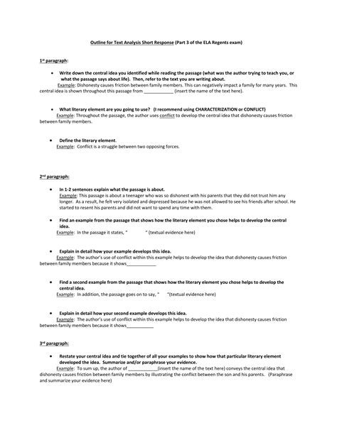 Image result for Textual Analysis Outline Example