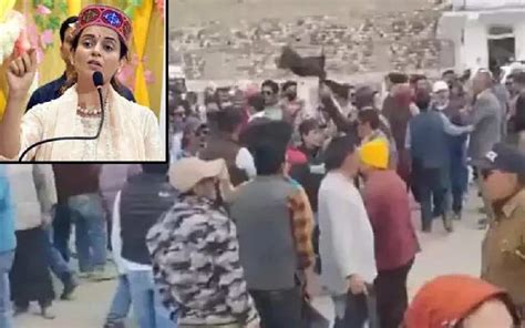 Kangana Ranaut shown black flags in Himachal's Lahaul and Spiti, BJP ...