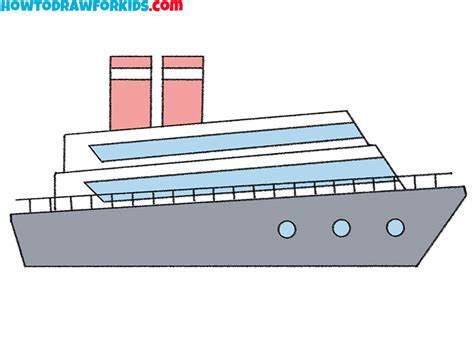 How To Draw A Cruise Ship Step By Step at Andrea Dale blog