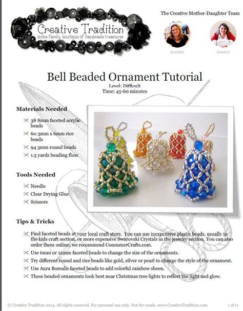 Tutorial Bead Bells 的图像结果