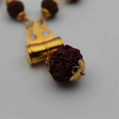 Mahakal Tabiz Locket With Rudraksha Mala – dharmsaar