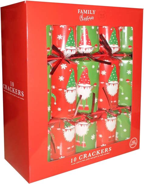Quickdraw 10 x Traditional Christmas Crackers 14” Crackers with Party ...