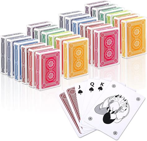Amazon.com: Zubebe 24 Pack Playing Cards Jumbo Index Large Print Deck ...