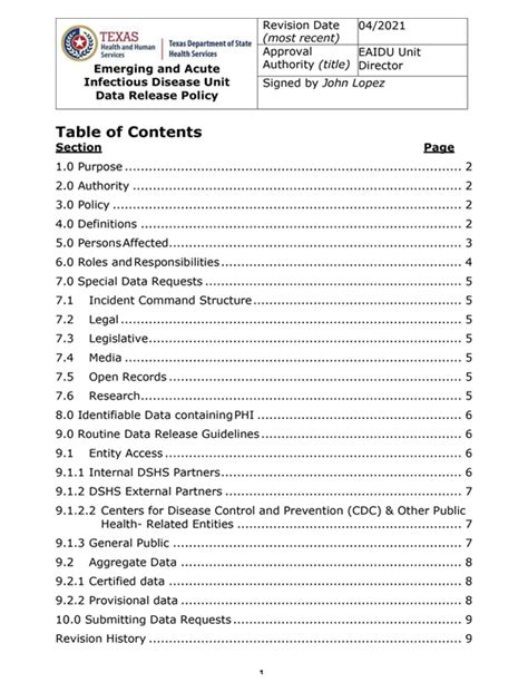 Disease Surveillance and Epidemiology Data Requests | Texas DSHS