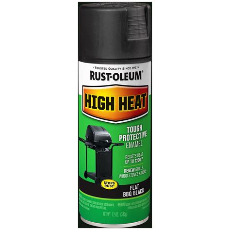Krylon K01707077 High Heat Spray Paint, Aerosol, Flat Black - Walmart.com