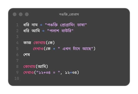 Pankti Programming Language