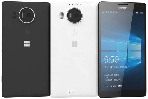 Microsoft Lumia 950 XL en blanco y negro Modelo 3D $39 - .3ds .c4d .max ...