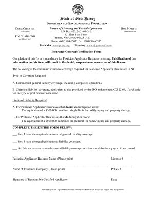 Insurance Coverage Verification Form Completion Of This Form Is ...